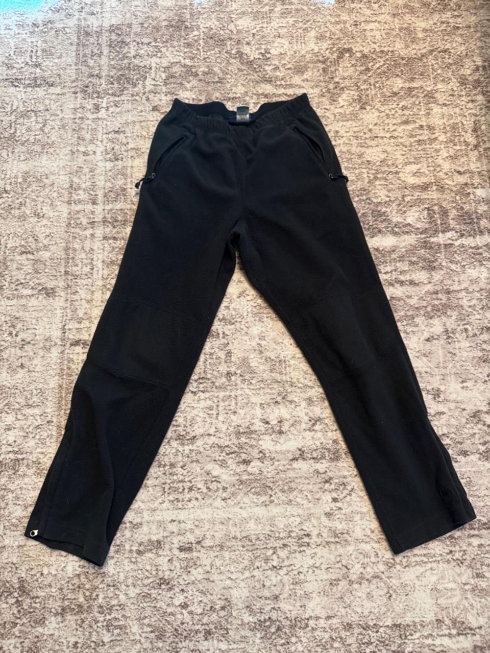 REI Black Men's Fleece Joggers with Zip Pockets